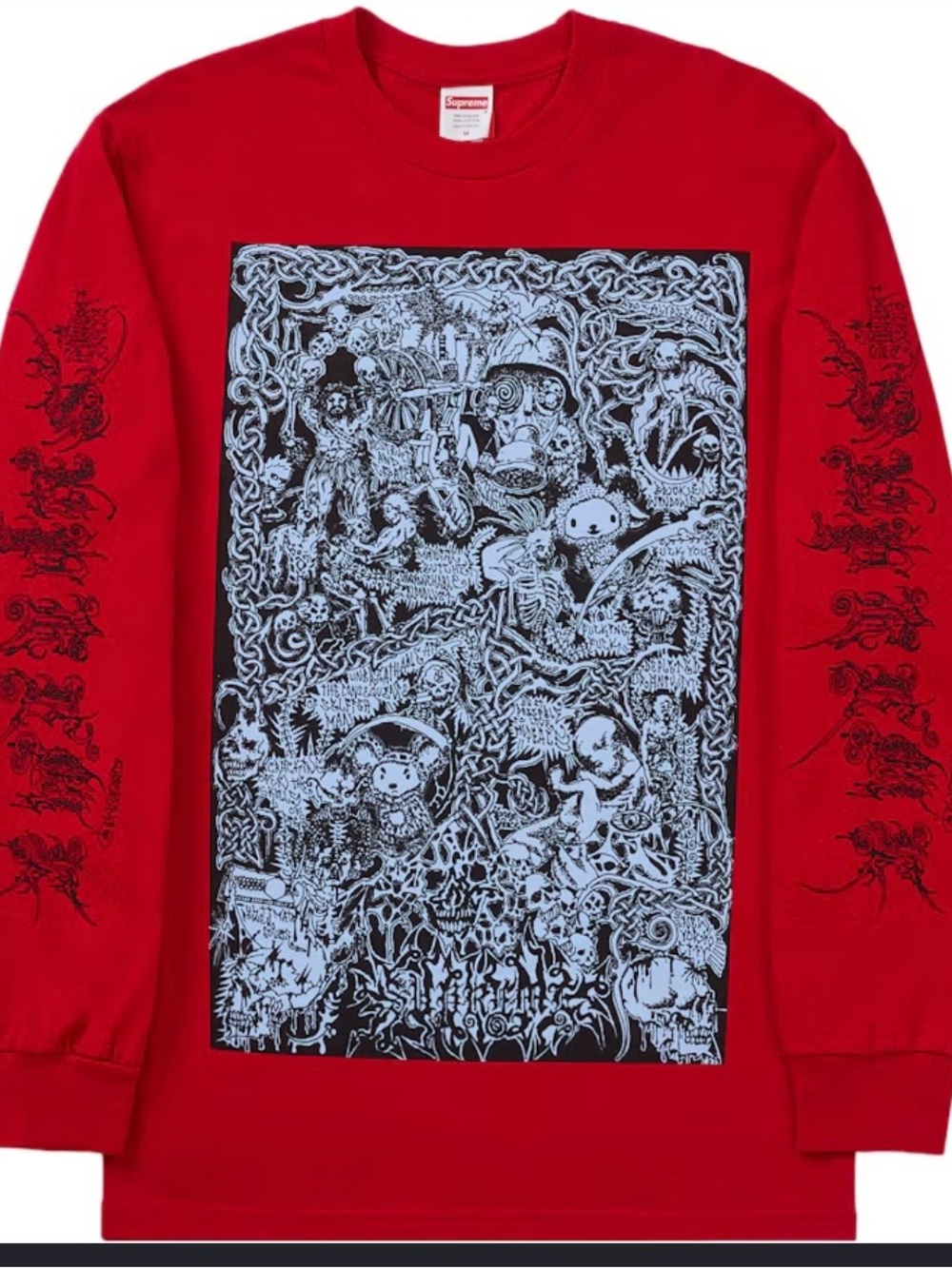 Supreme "Bastards L/S Tee" Long Sleeve T-Shirt - Red